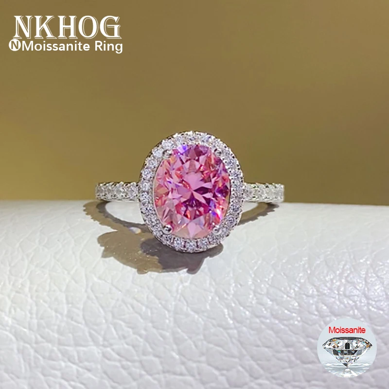 Vs Smartwatch - NKHOG 1/2/3/5CT Pink Oval Moissanite Ring