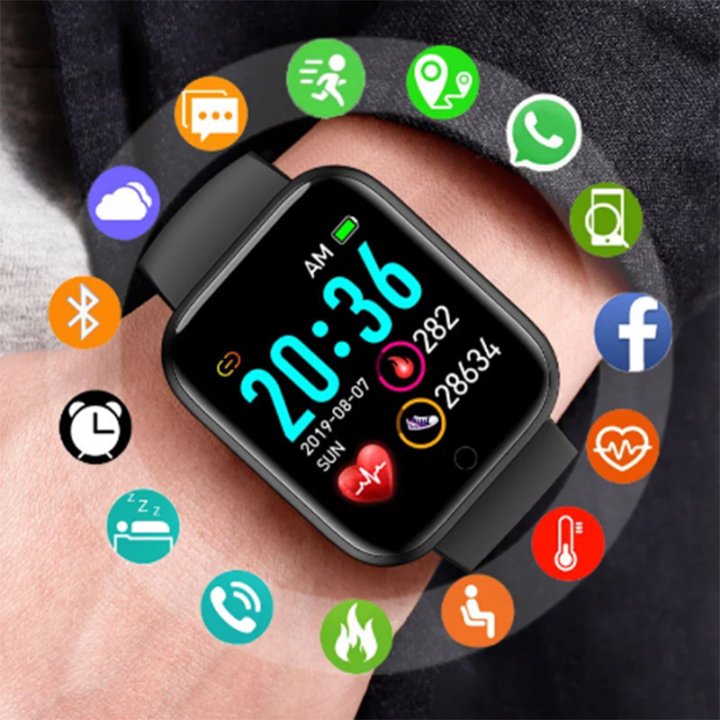 Smartwatch Watches Wallpaper - Men Digital Smart Watch sport waterproof