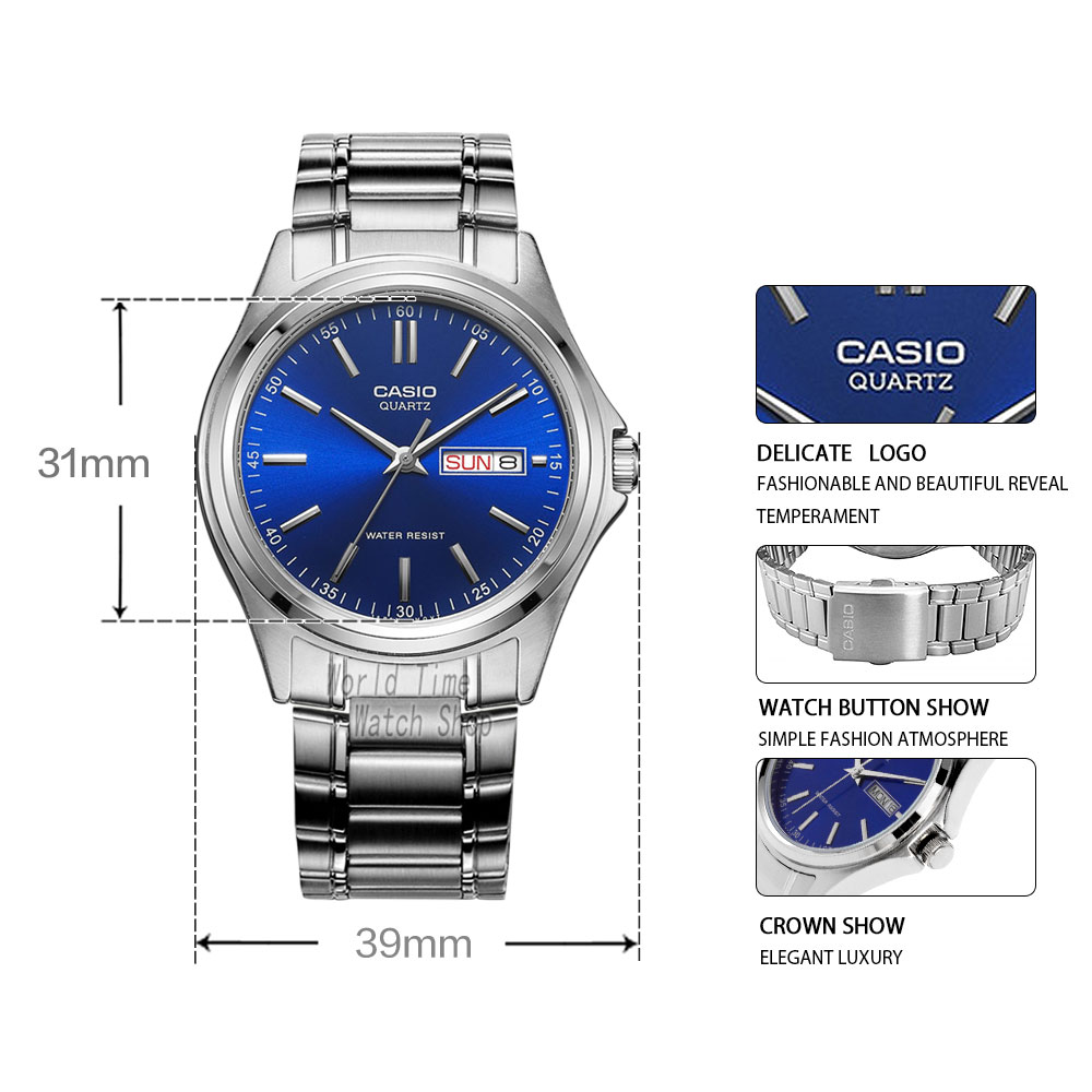 Smartwatch Casio Watches For Men - Casio Watch Men Simple Week Calendar