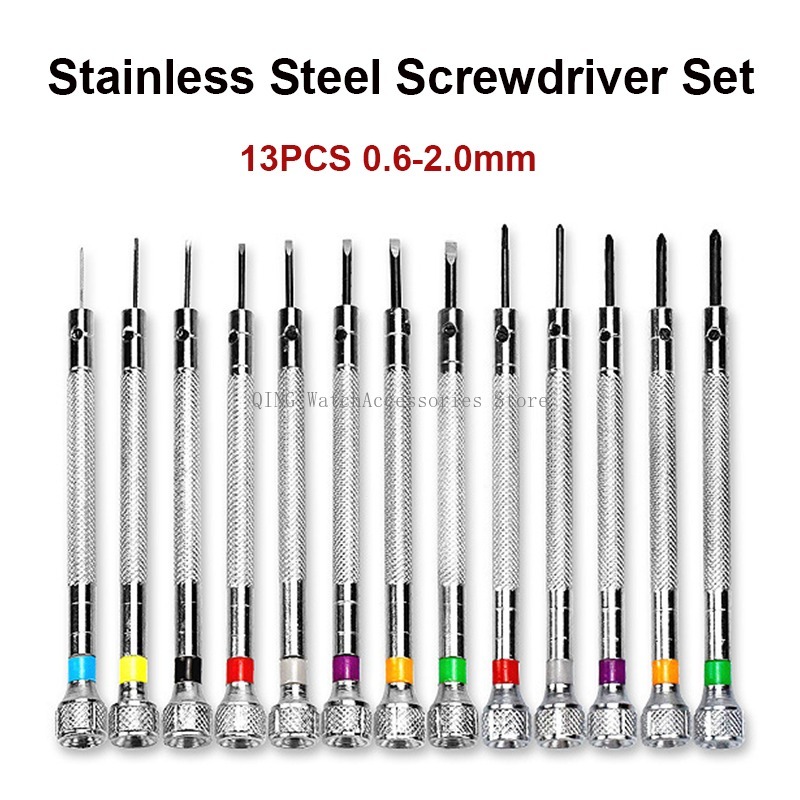 13Pcs 0.6mm-2.0mm Watch Repair - Watchmaker Screwdriver recension och pris