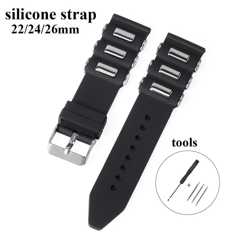 22mm 24mm 26mm Rubber Watch Si - Smartwatch Casio Watches For Men recension och pris