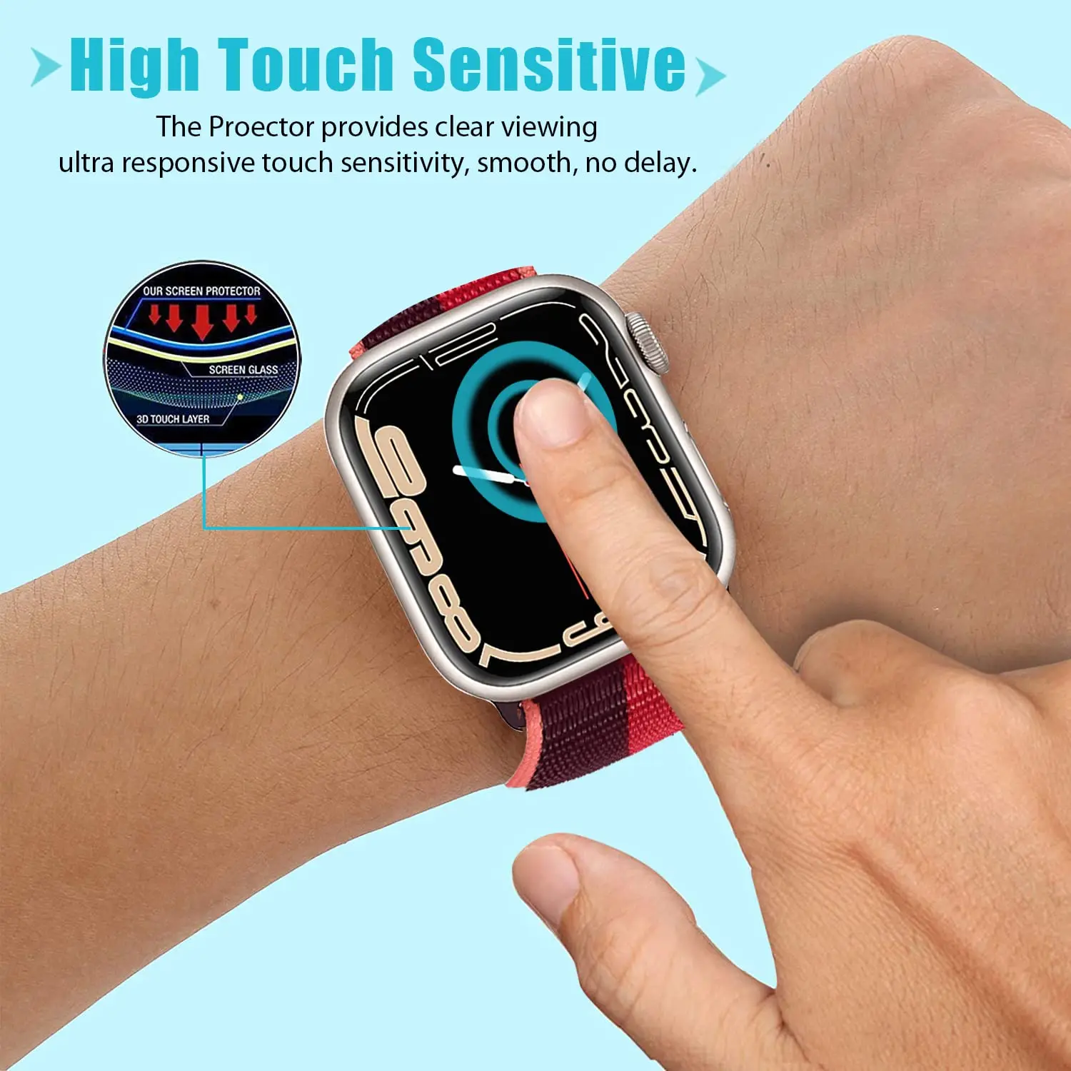 3D Tempered Glass For Apple Wa - Apple Watch Band recension och pris