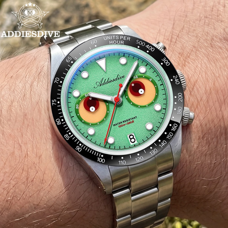 ADDIESDIVE Top Brand Men's Lum - Watch Crown Pusher recension och pris
