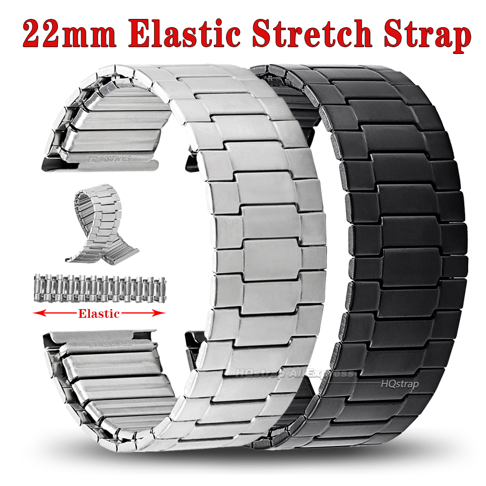 Elastic Steel Watch Strap 22mm - Seiko Watches Smartwatch recension och pris