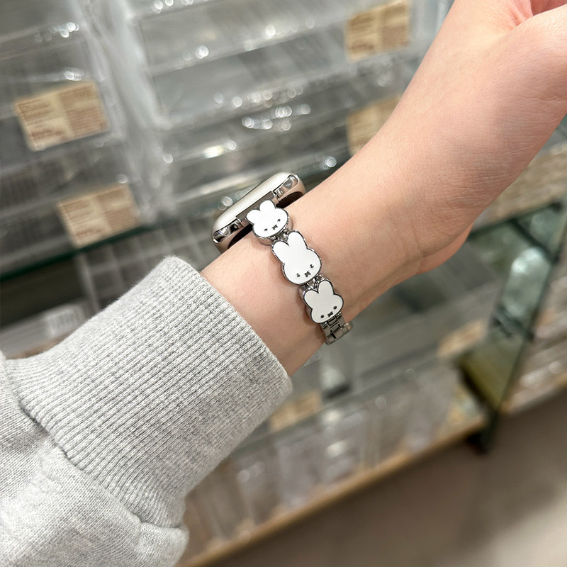Miffy Rabbit Leather Watch Ban - Apple Watch Band recension och pris
