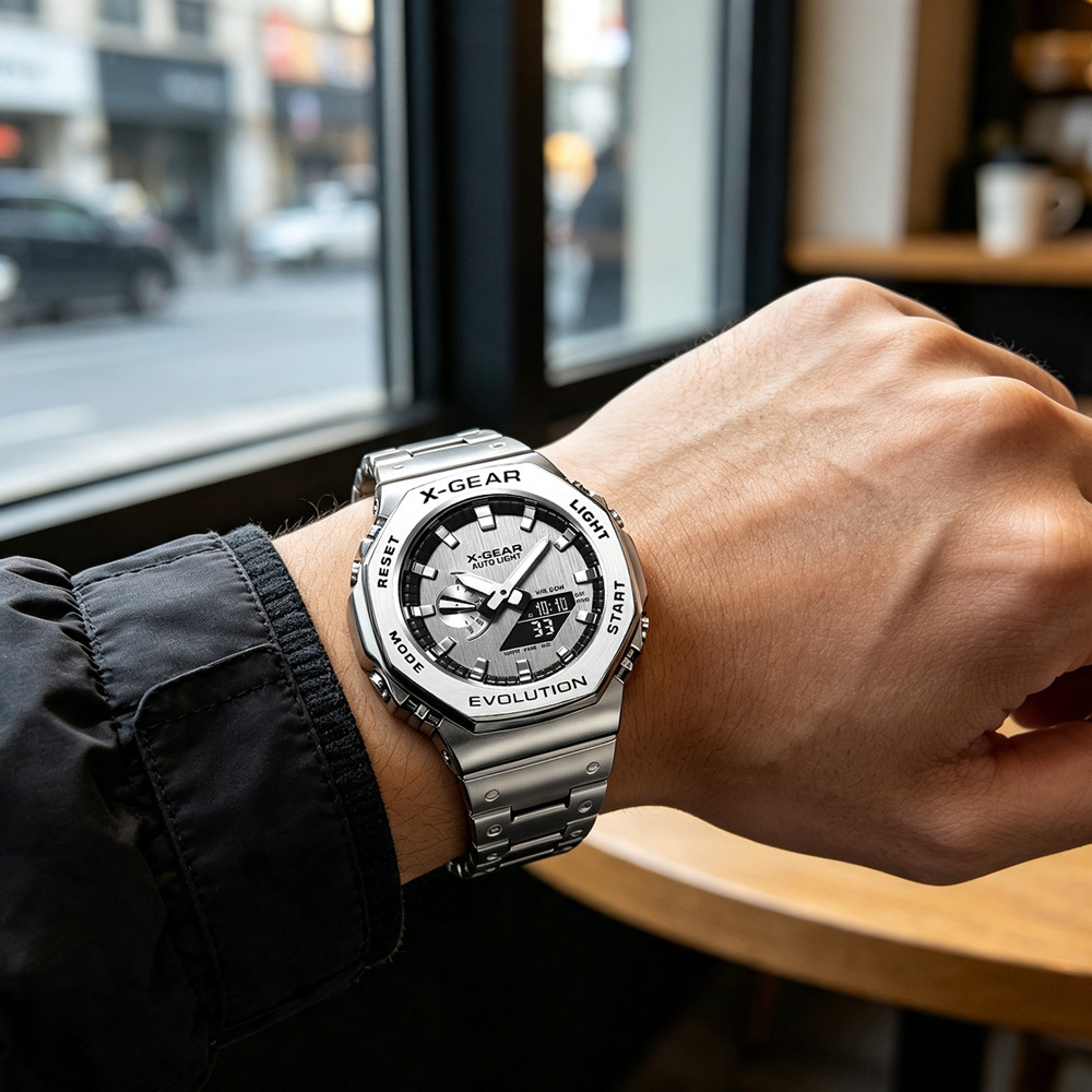 X-GEAR Dual Display Digital Sp - Smartwatch Watches Price recension och pris