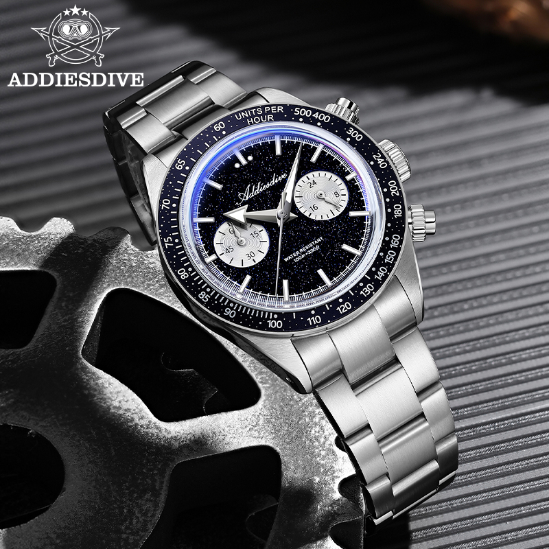 ADDIESDIVE Quartz Watches Men  - Watch Crown Pusher recension och pris