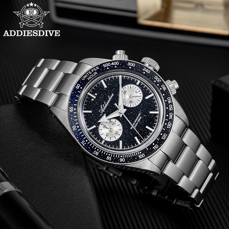 ADDIESDIVE Quartz Watches Men  - Watch Crown Pusher recension och pris