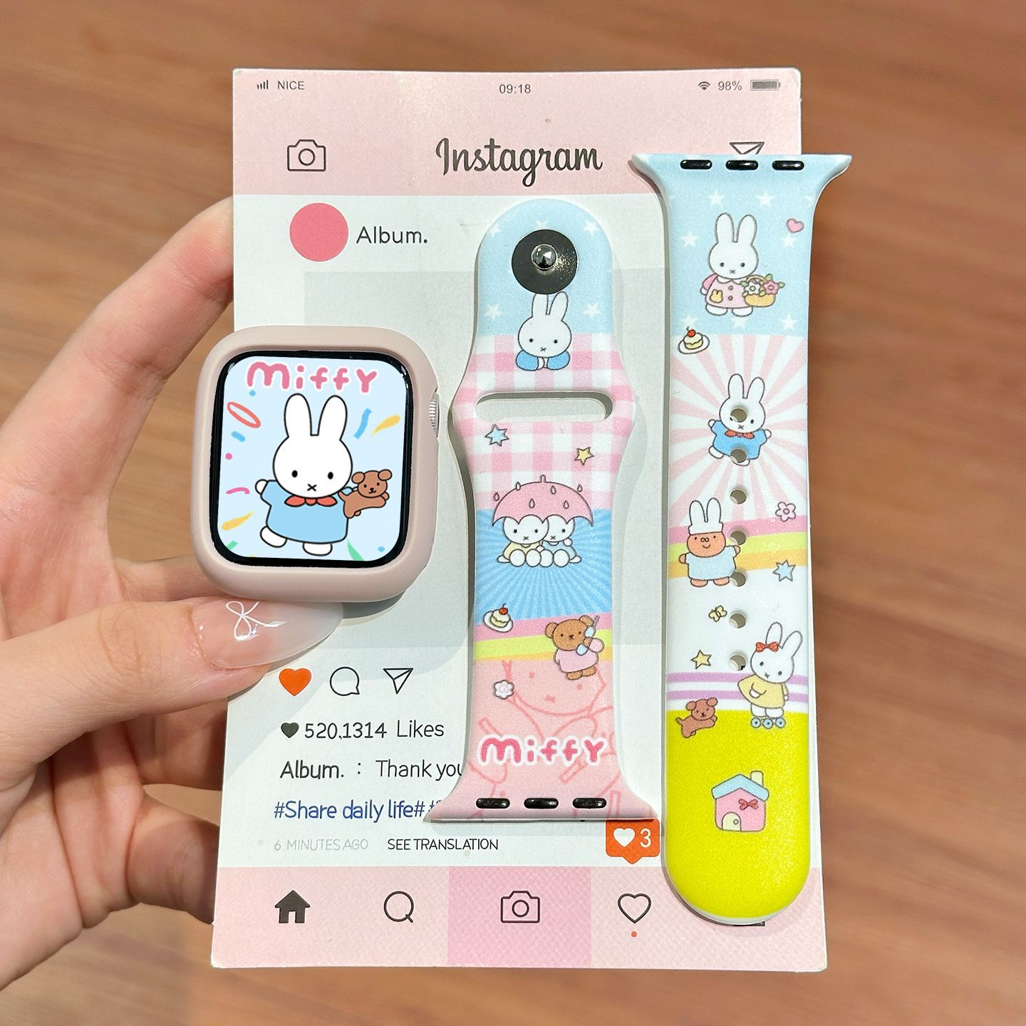 Dopamine Color Miffy Silicone  - Apple Watch Band recension och pris