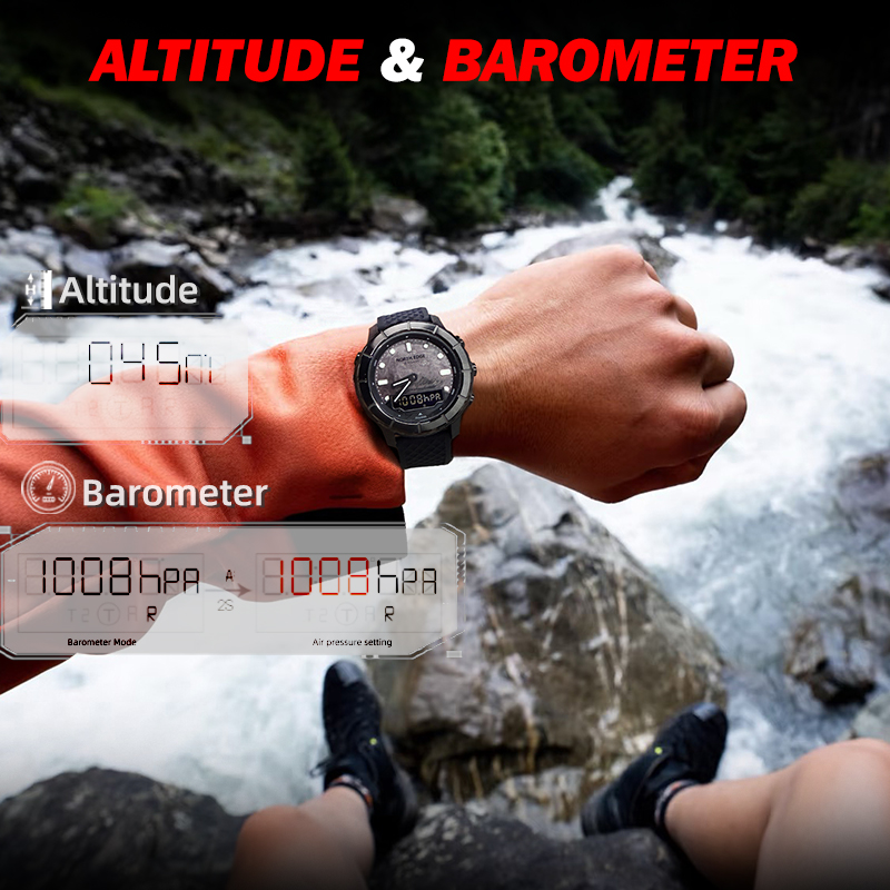 NORTH EDGE THARSIS Men Carbon  - Altimeter Compass Watch recension och pris