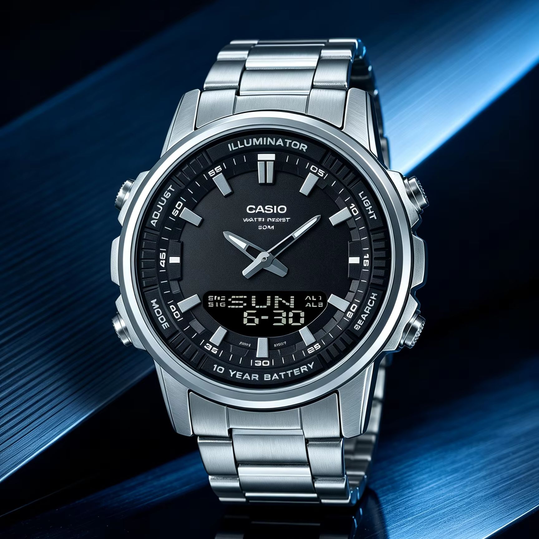 Casio AMW‑880D | Stainless Ste - Smartwatch Casio Watches For Men recension och pris